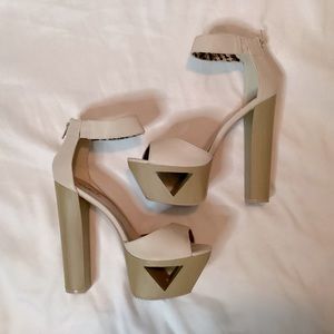 Stone Platform Sandals